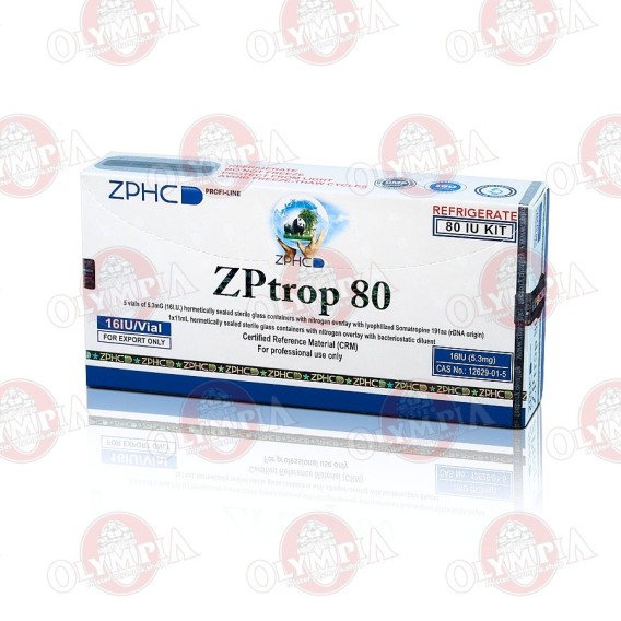 ZPTROP HGH 80 IU 5 X16IU VIAL ZPHC Zhengzhou Pharmaceutical Co.
